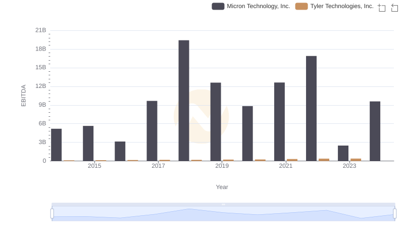 A Professional Review of EBITDA: Micron Technology, Inc. Compared to Tyler Technologies, Inc.