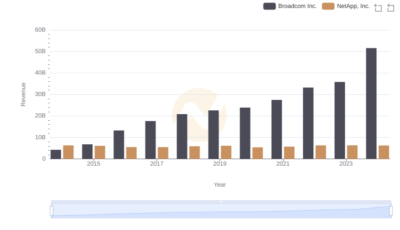 Breaking Down Revenue Trends: Broadcom Inc. vs NetApp, Inc.