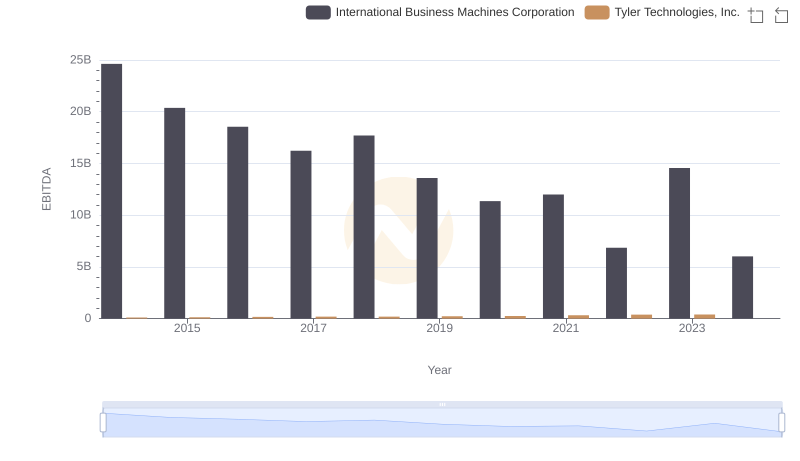 EBITDA Metrics Evaluated: International Business Machines Corporation vs Tyler Technologies, Inc.