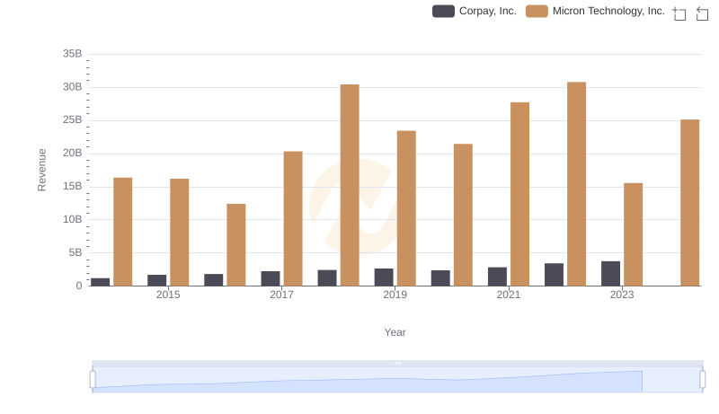 Micron Technology, Inc. vs Corpay, Inc.: Annual Revenue Growth Compared