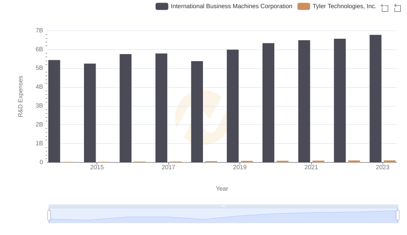 Research and Development Investment: International Business Machines Corporation vs Tyler Technologies, Inc.