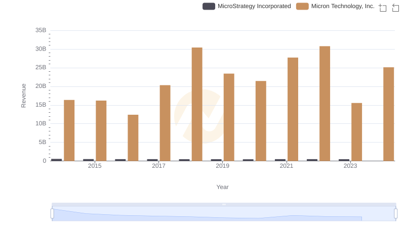 Revenue Insights: Micron Technology, Inc. and MicroStrategy Incorporated Performance Compared